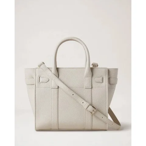 Mulberry Mini Zipped Bayswater in Chalk