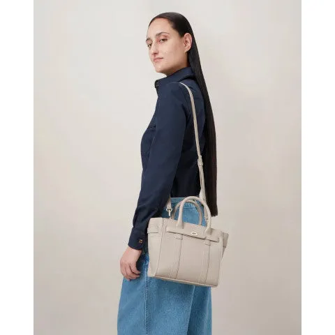 Mulberry Mini Zipped Bayswater in Chalk