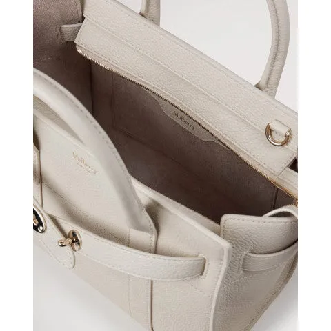 Mulberry Mini Zipped Bayswater in Chalk