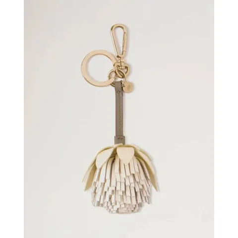 Mulberry Pom Pom Flower Keyring