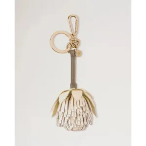 Mulberry Pom Pom Flower Keyring