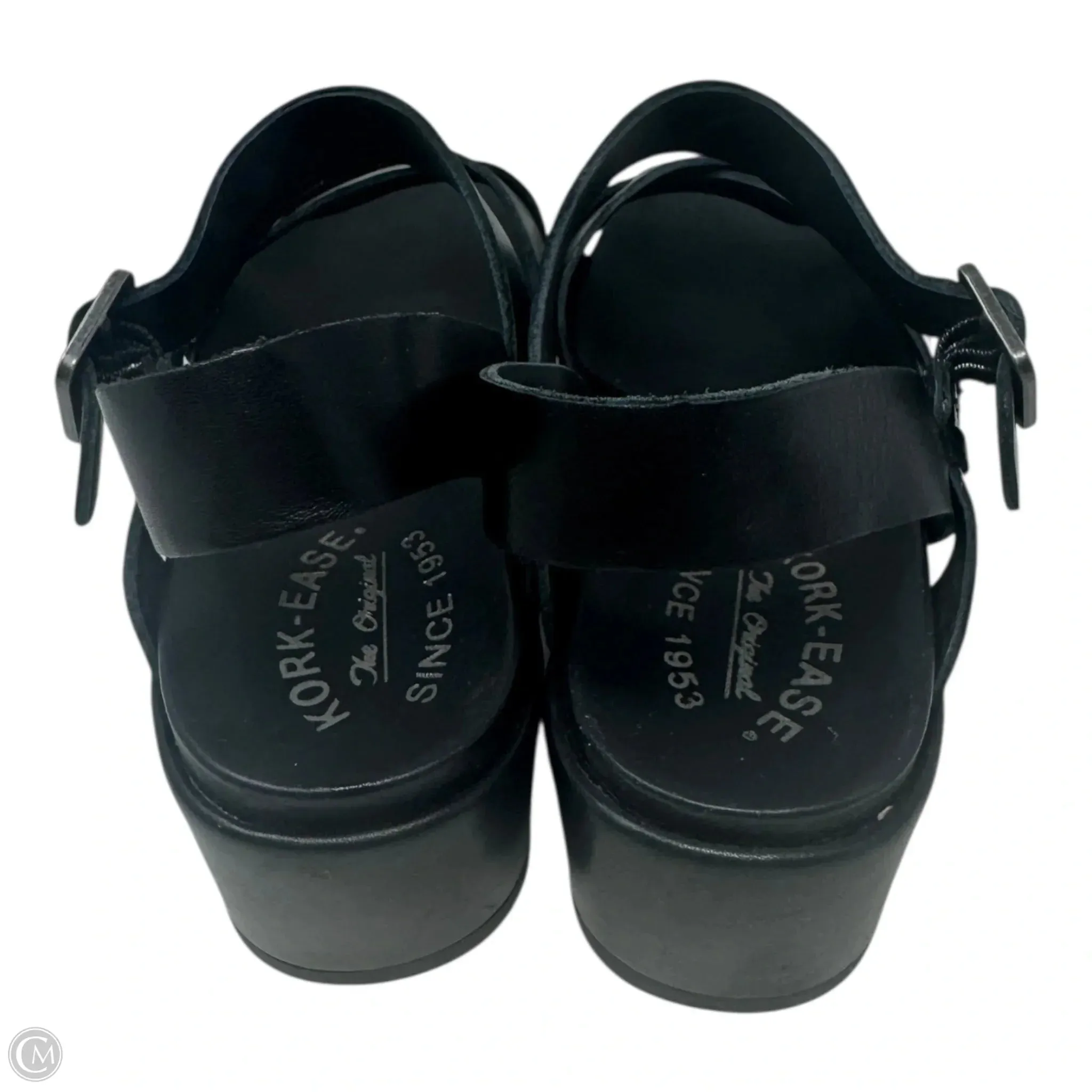Myrna Sandals Heels Wedge By Kork Ease In Black, Size: 10