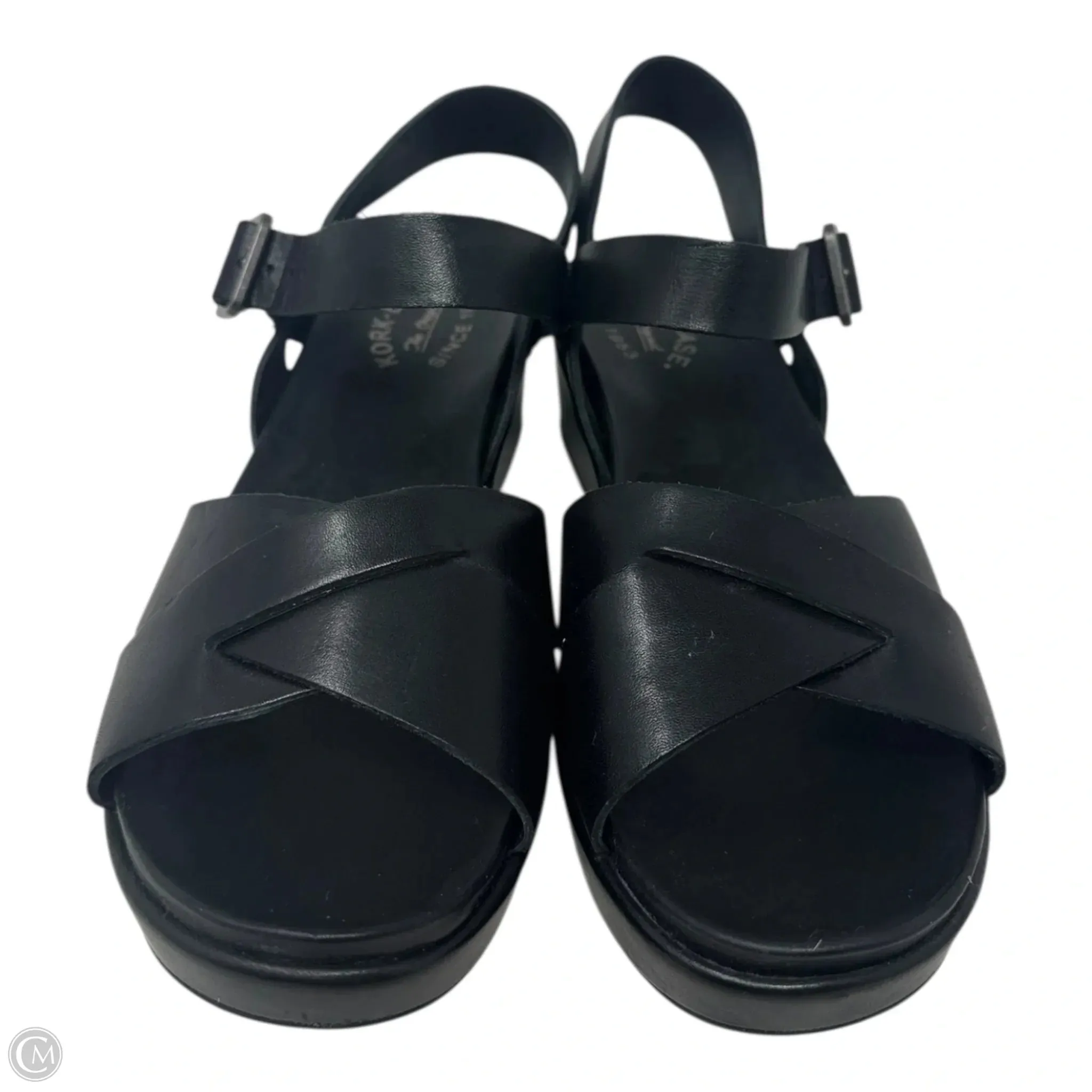 Myrna Sandals Heels Wedge By Kork Ease In Black, Size: 10