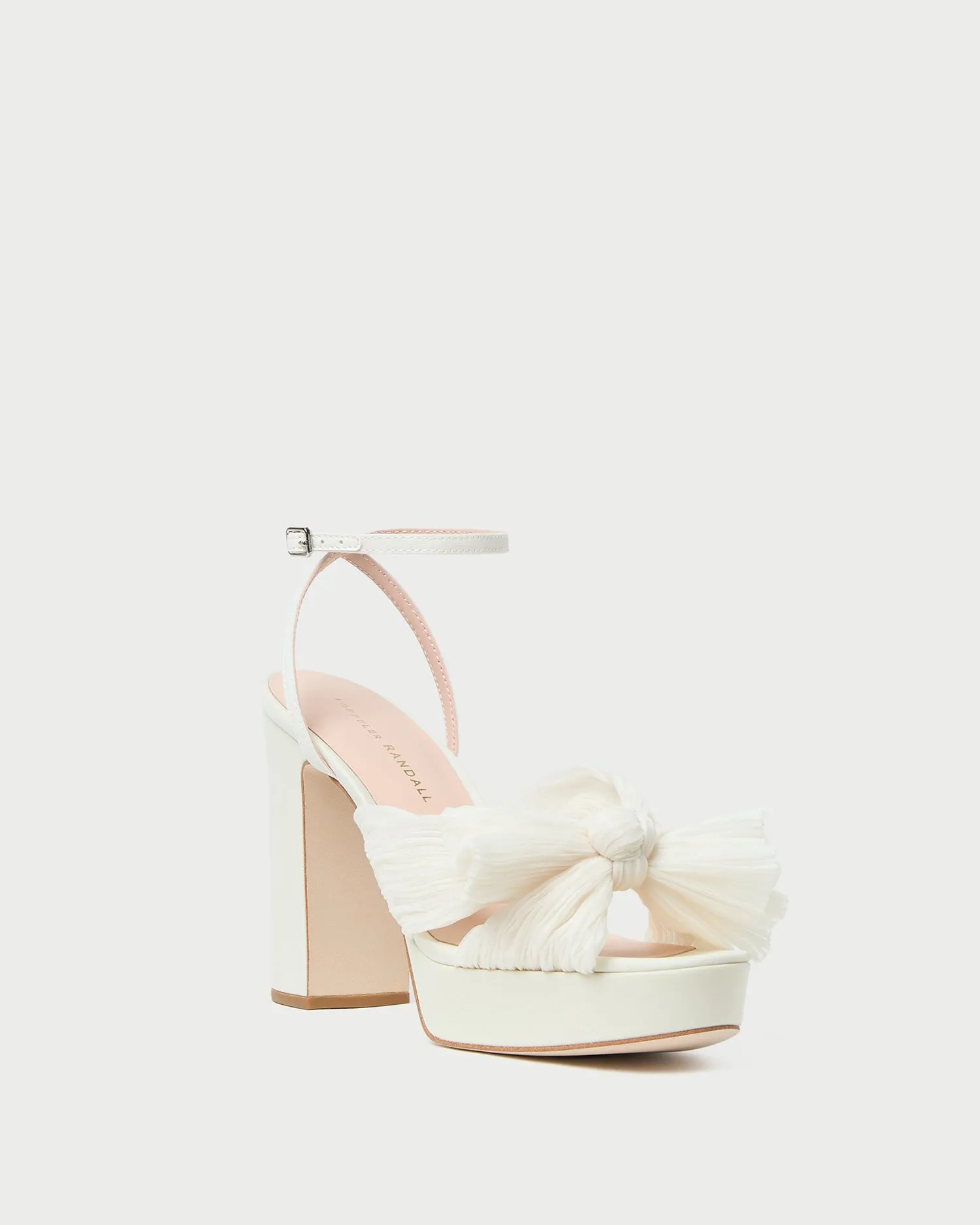 Natalia Pearl Platform Bow Heel -LOEFFLER RANDALL