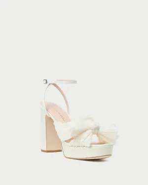 Natalia Pearl Platform Bow Heel -LOEFFLER RANDALL