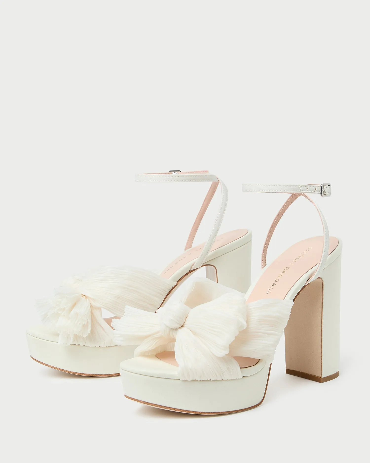 Natalia Pearl Platform Bow Heel -LOEFFLER RANDALL