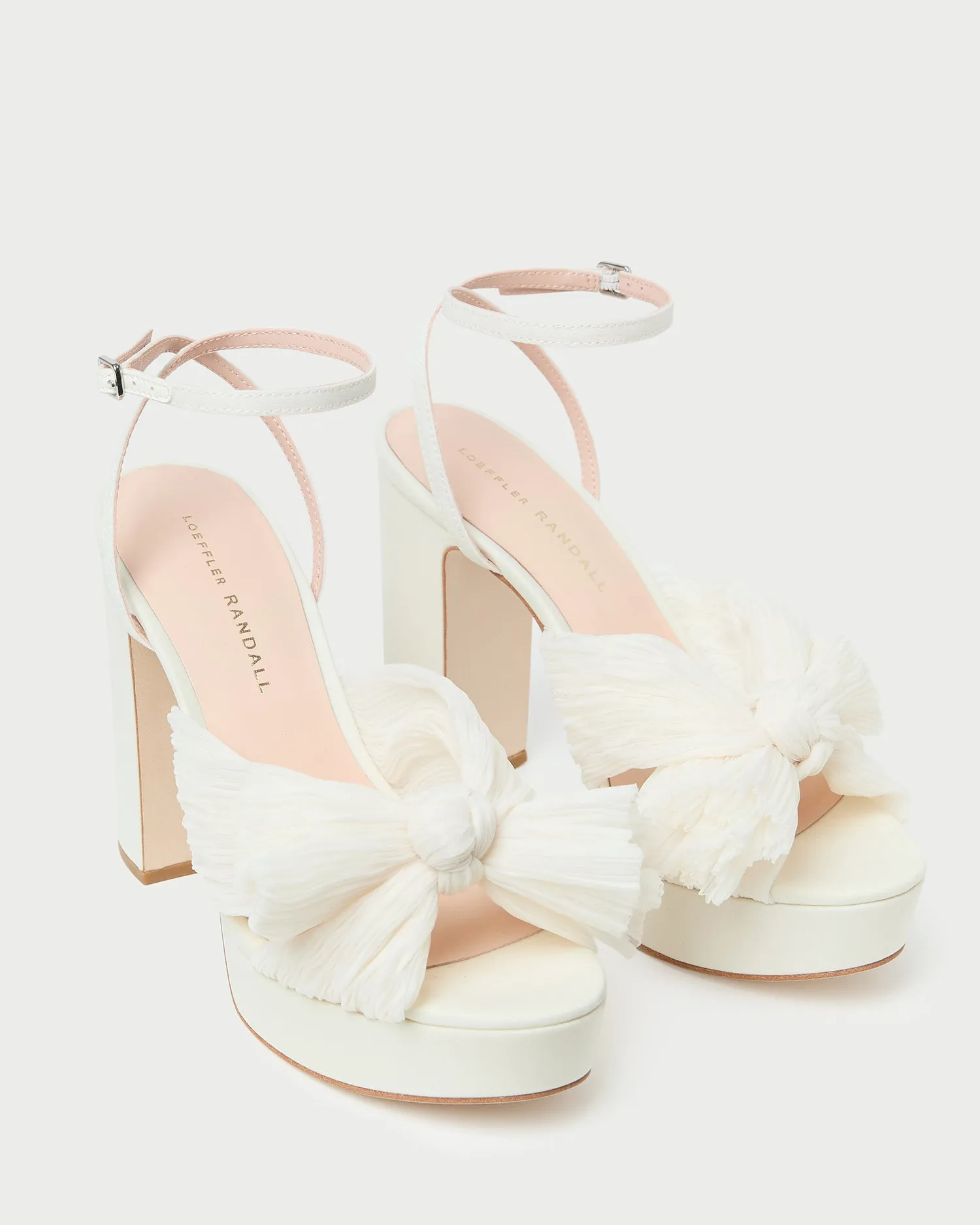 Natalia Pearl Platform Bow Heel -LOEFFLER RANDALL