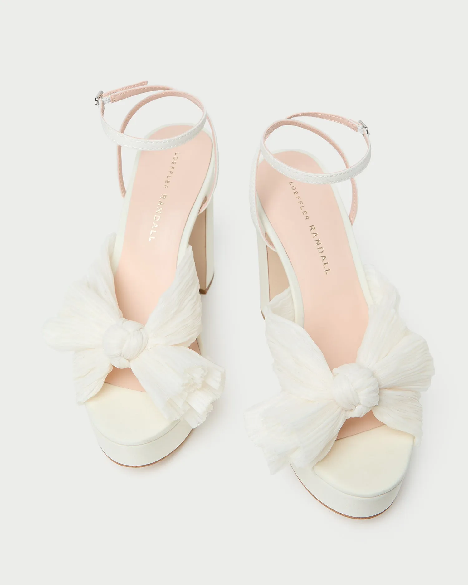 Natalia Pearl Platform Bow Heel -LOEFFLER RANDALL
