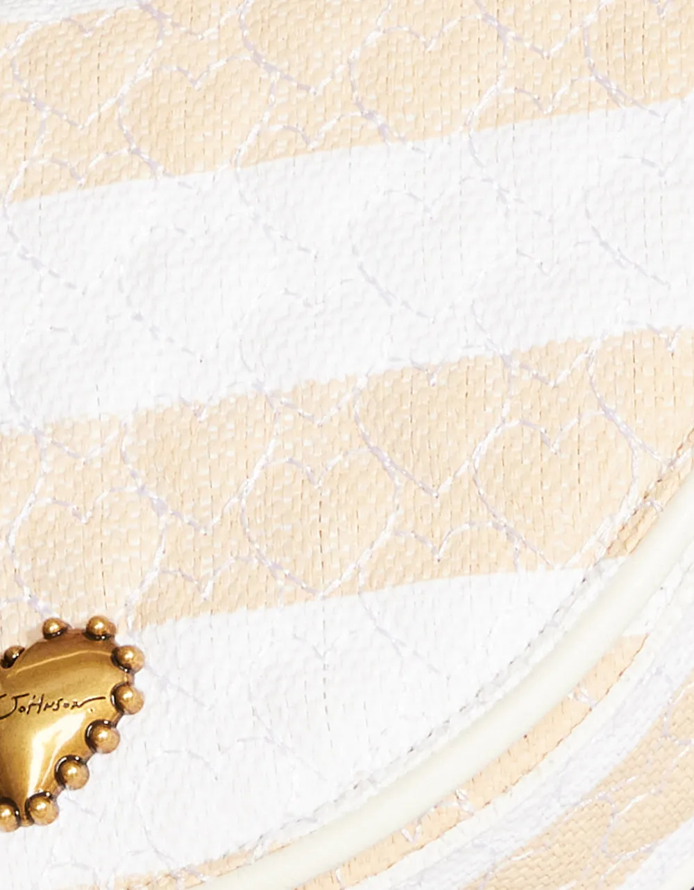 NAUTI-GAL HALF MOON RAFFIA FLAP NATURAL Betsey Johnson