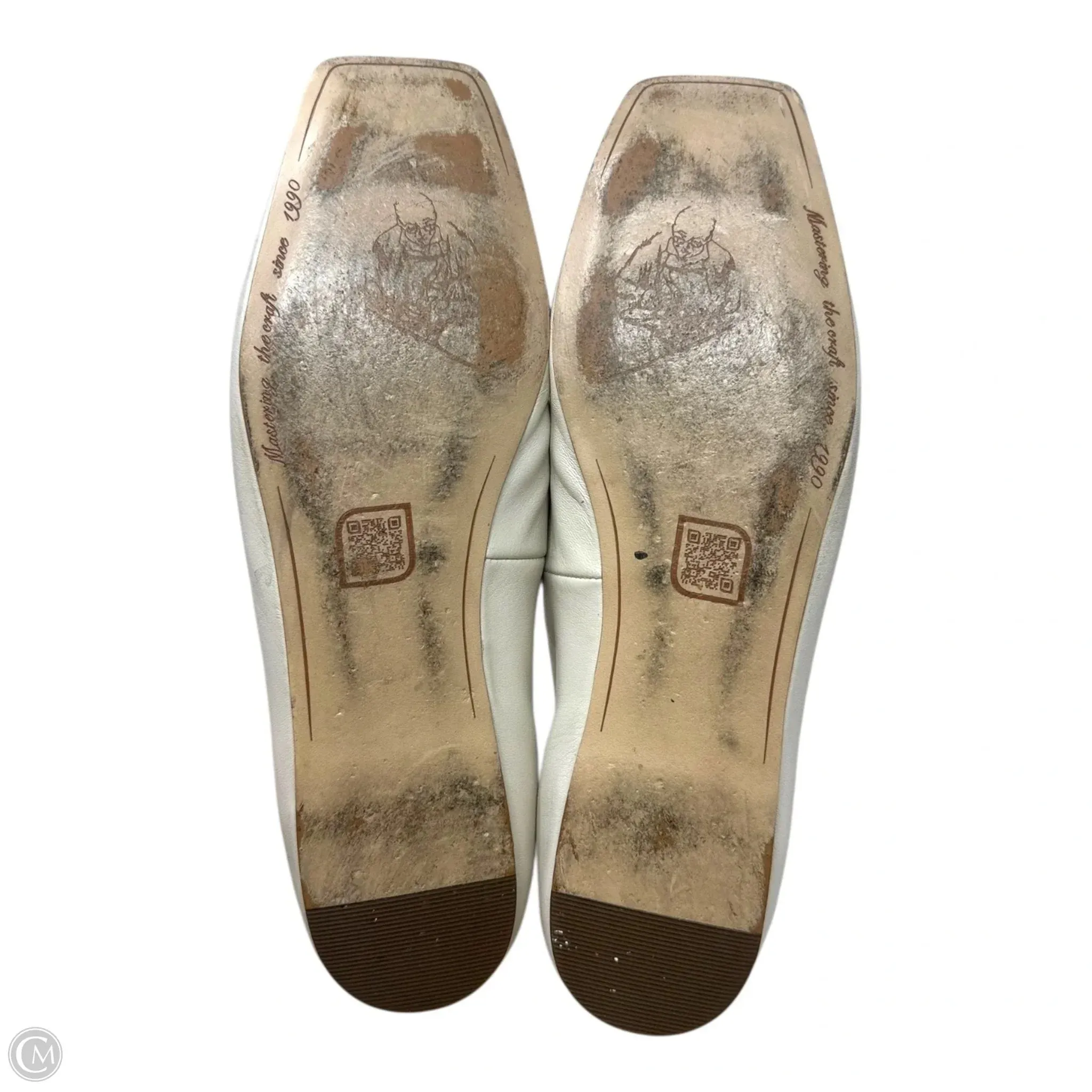 Neptoon Square Toe Shoes Flats By Franco Sarto In Cream, Size: 8.5