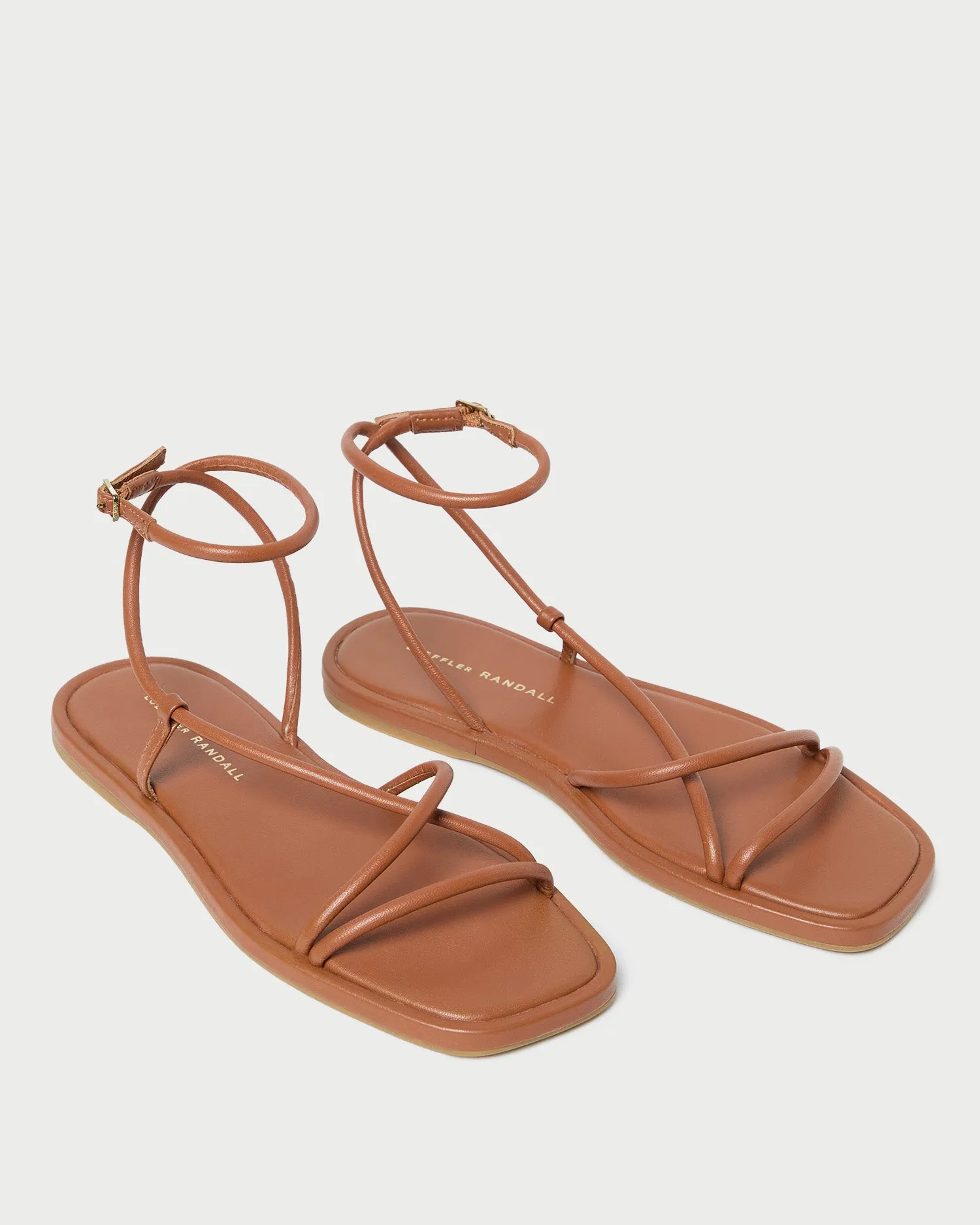 Noor Timber Leather Flat Sandal -LOEFFLER RANDALL
