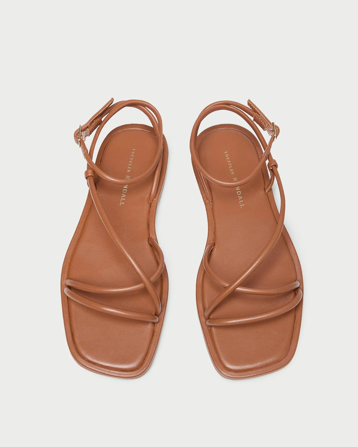 Noor Timber Leather Flat Sandal -LOEFFLER RANDALL