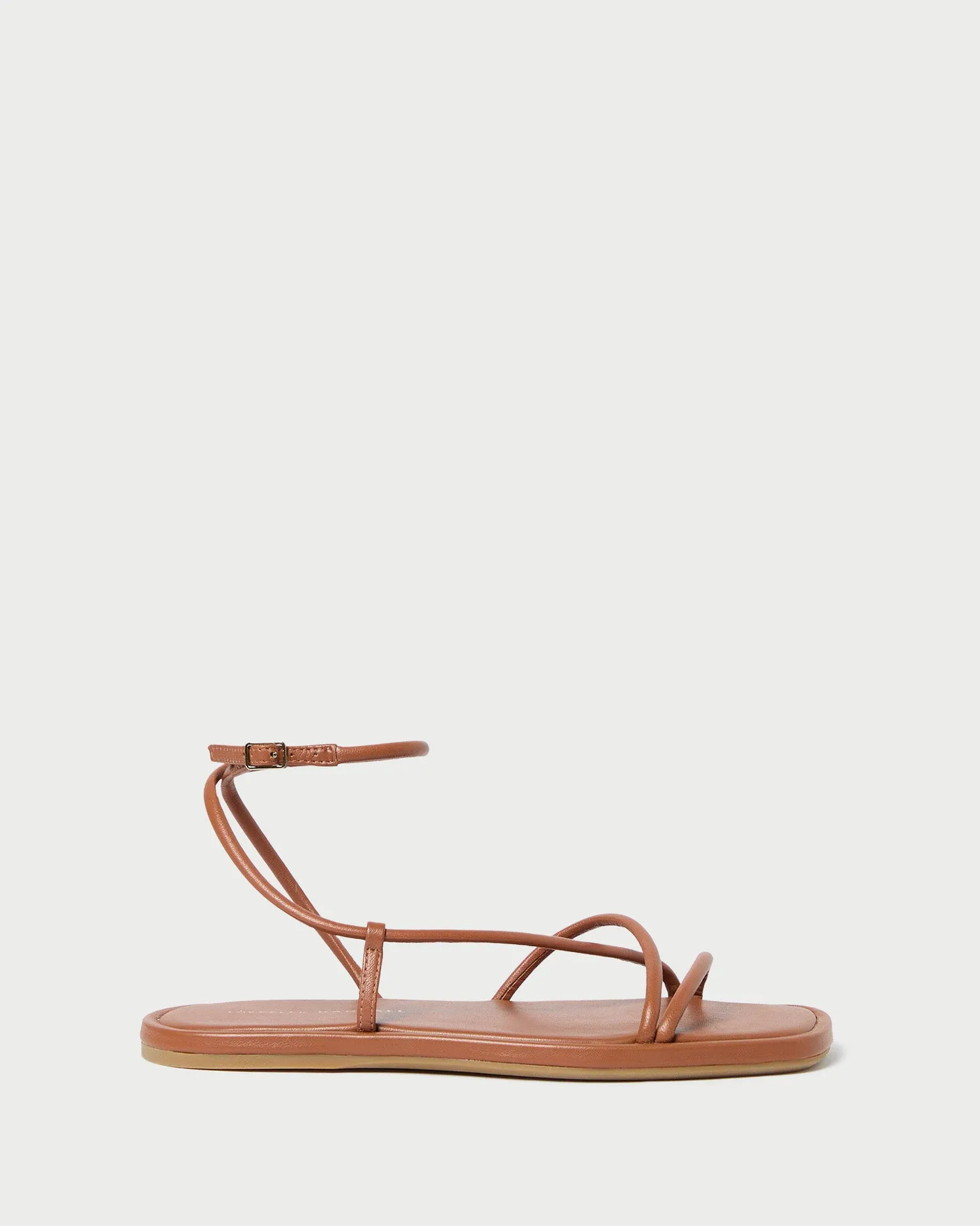 Noor Timber Leather Flat Sandal -LOEFFLER RANDALL