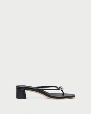 Odessa Black/Silver Heeled Sandal -LOEFFLER RANDALL