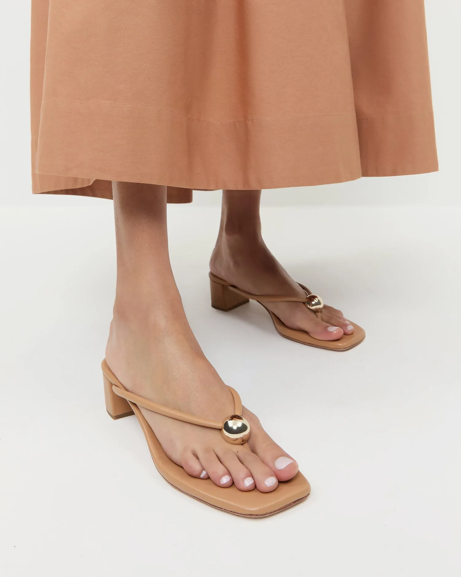 Odessa Dune/Silver Heeled Sandal -LOEFFLER RANDALL