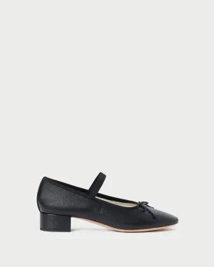 Odile Black Leather Ballet Pump -LOEFFLER RANDALL