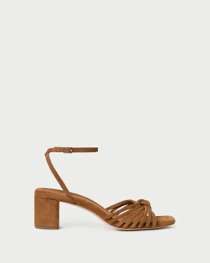 Olivia Cacao Knot Mid-Heel Sandal -LOEFFLER RANDALL