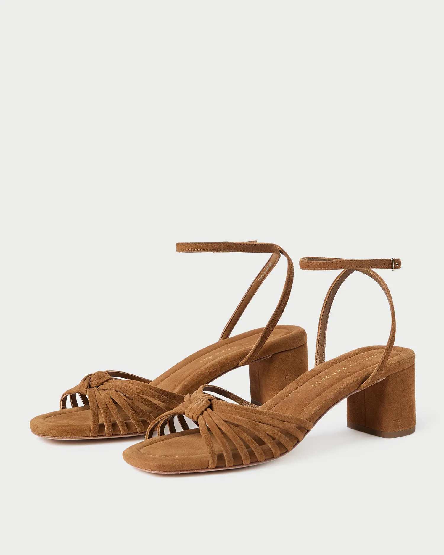 Olivia Cacao Knot Mid-Heel Sandal -LOEFFLER RANDALL