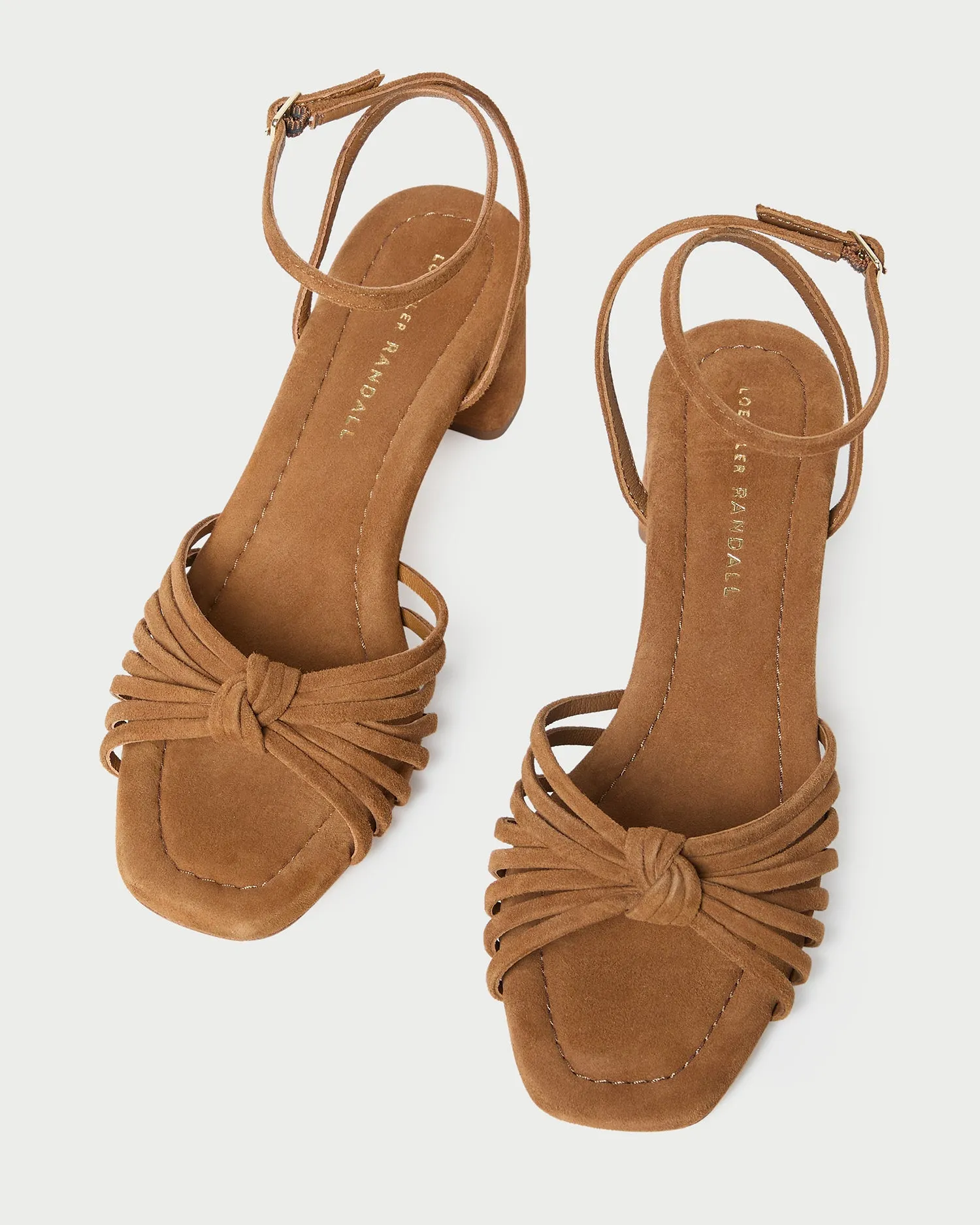Olivia Cacao Knot Mid-Heel Sandal -LOEFFLER RANDALL