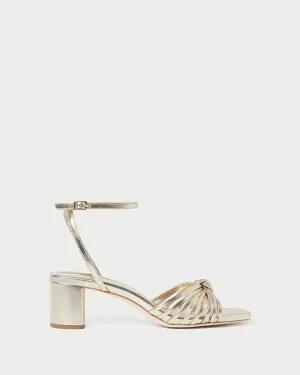 Olivia Champagne Knot Mid-Heel -LOEFFLER RANDALL