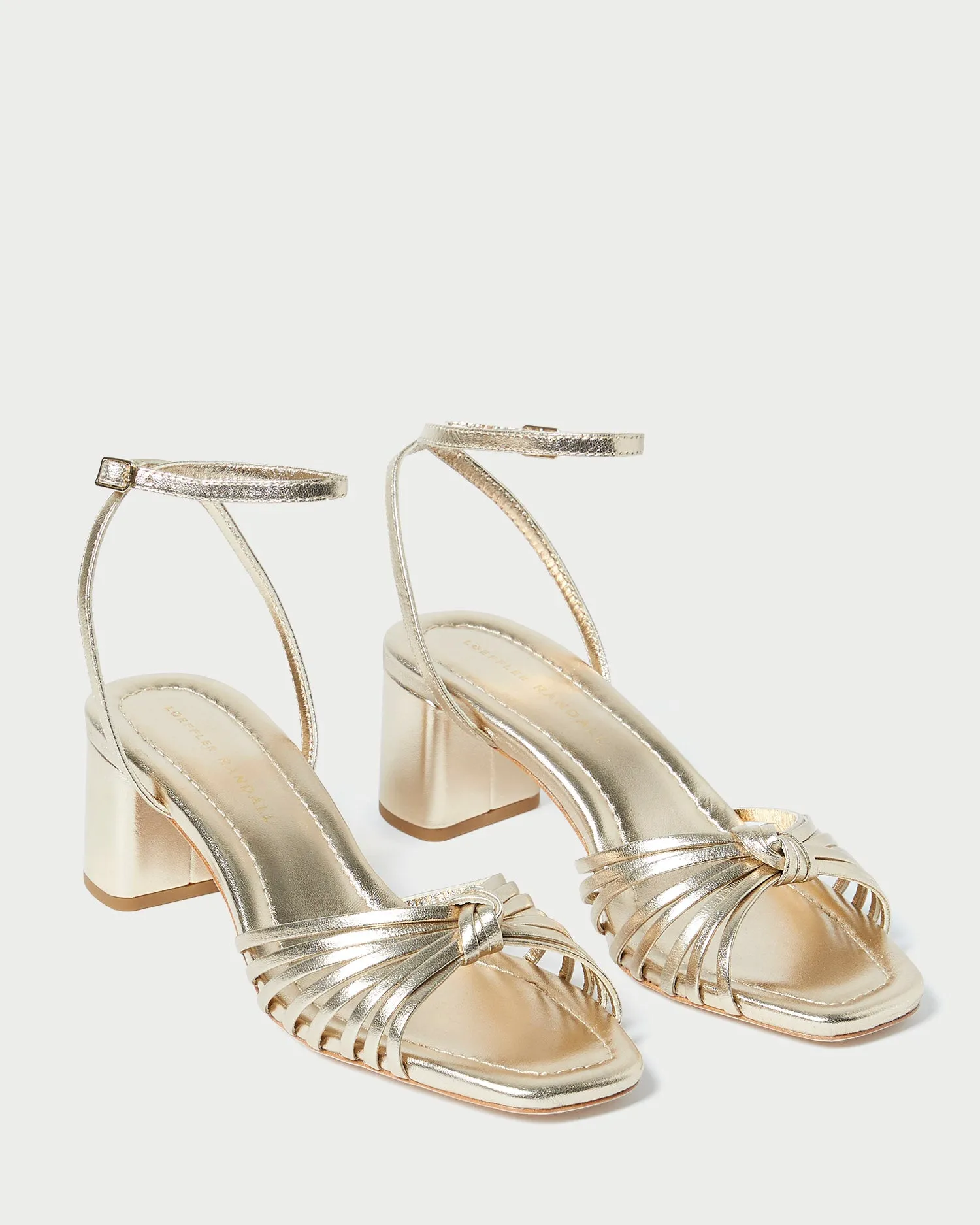 Olivia Champagne Knot Mid-Heel -LOEFFLER RANDALL