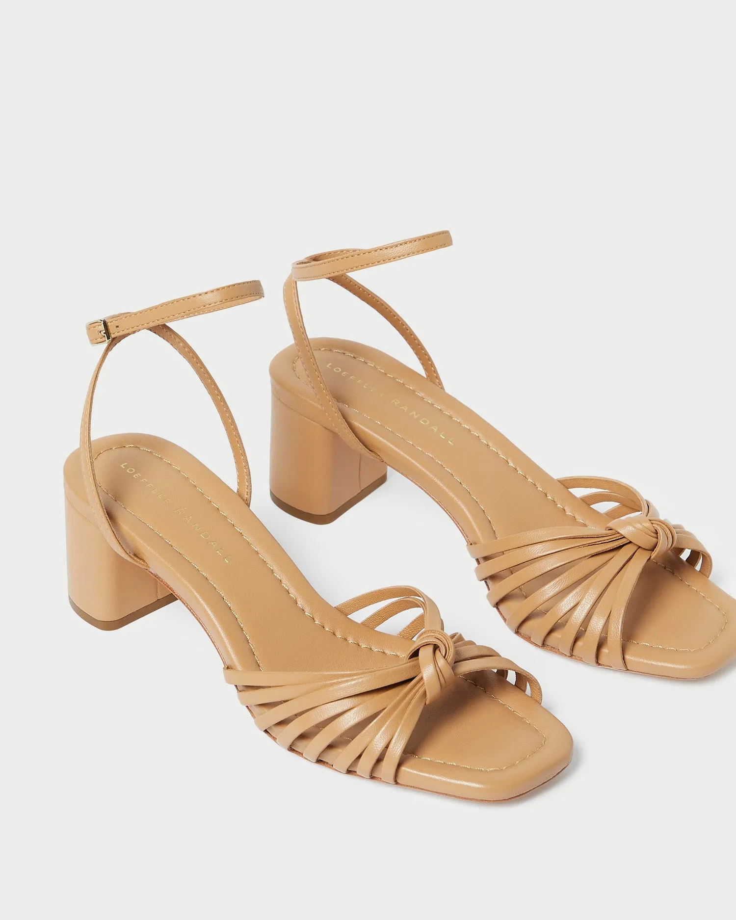 Olivia Dune Knot Mid-Heel Sandal -LOEFFLER RANDALL