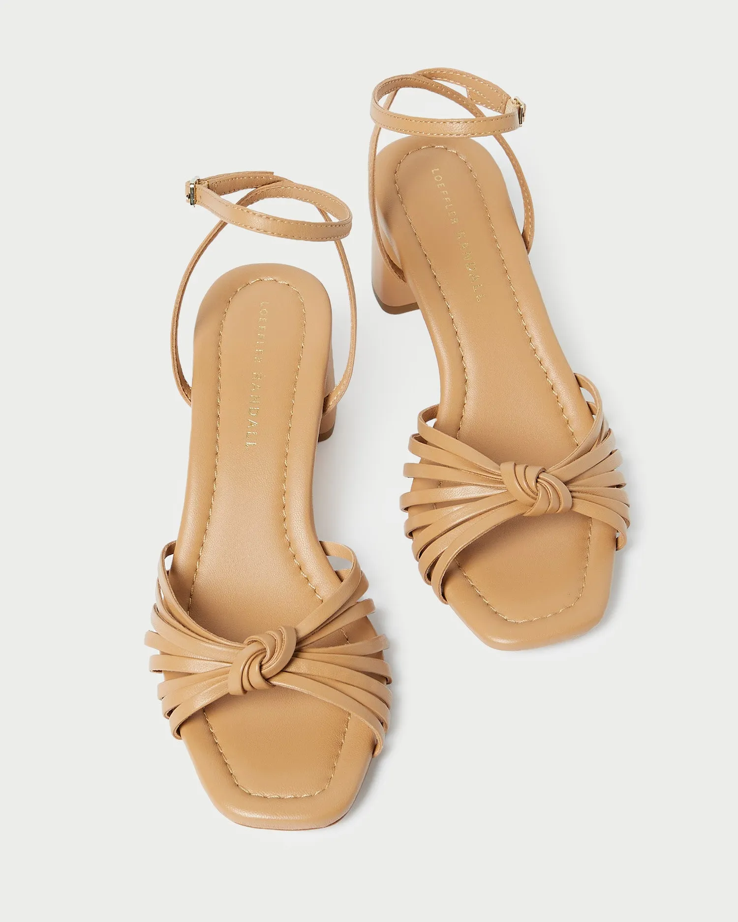Olivia Dune Knot Mid-Heel Sandal -LOEFFLER RANDALL