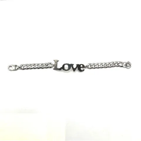 Paula Rosen Sterling Silver Love Bracelet