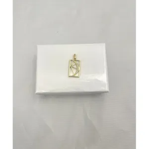 Paula Rosen Window Pane Crescent Charm
