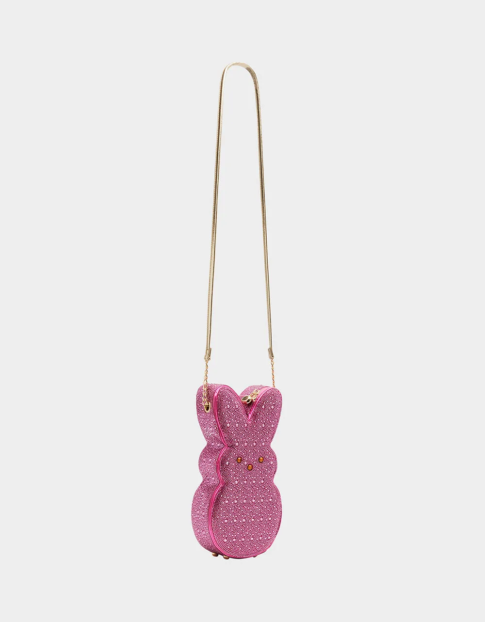 PEEPS RHINESTONE BUNNY CROSSBODY PINK Betsey Johnson