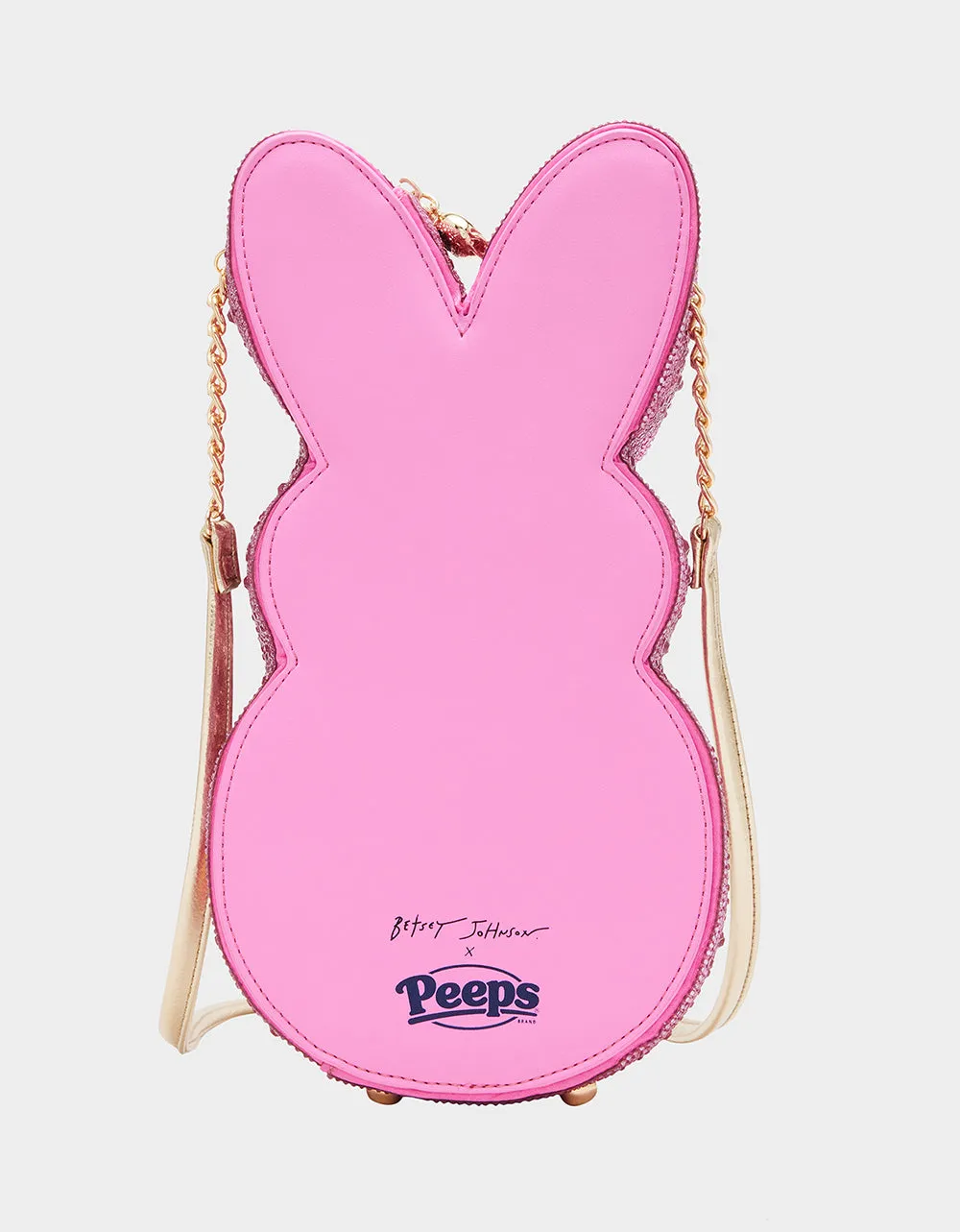 PEEPS RHINESTONE BUNNY CROSSBODY PINK Betsey Johnson