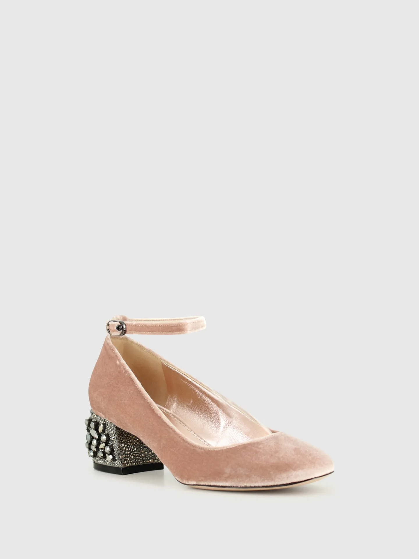 Pink Ankle Strap Shoes