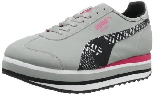 PUMA Roma Slim Stacked Camo Women's Lace-Up Fashion Sneakers Shoes