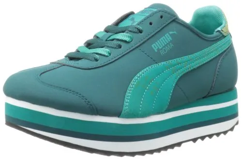 PUMA Roma Slim Stacked Camo Women's Lace-Up Fashion Sneakers Shoes