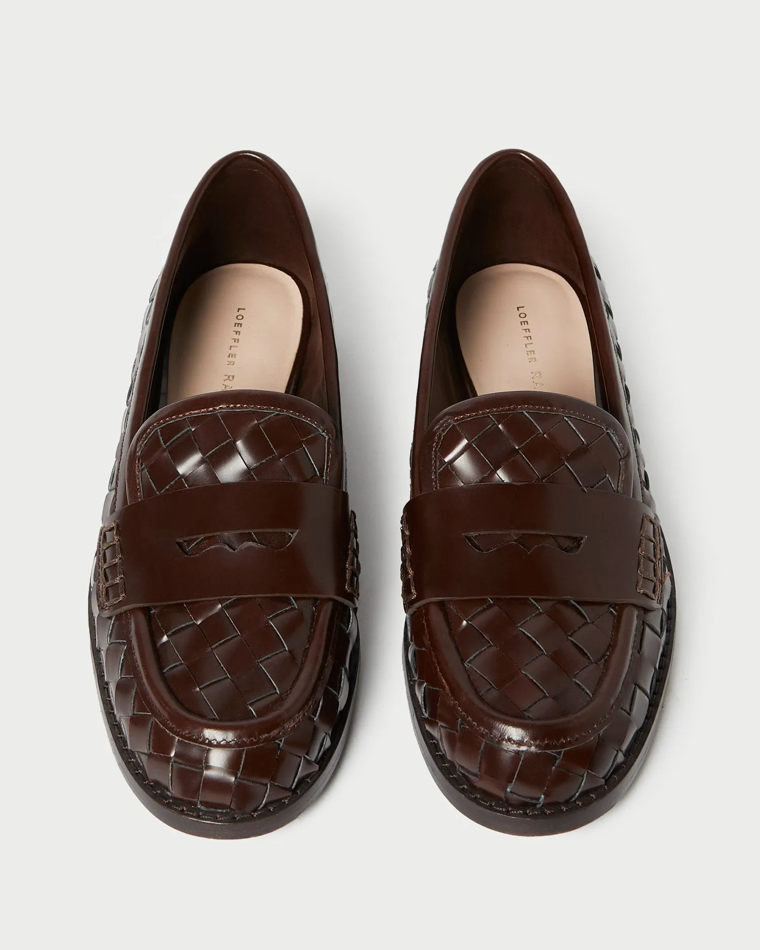 Rachel Espresso Woven Loafer -LOEFFLER RANDALL