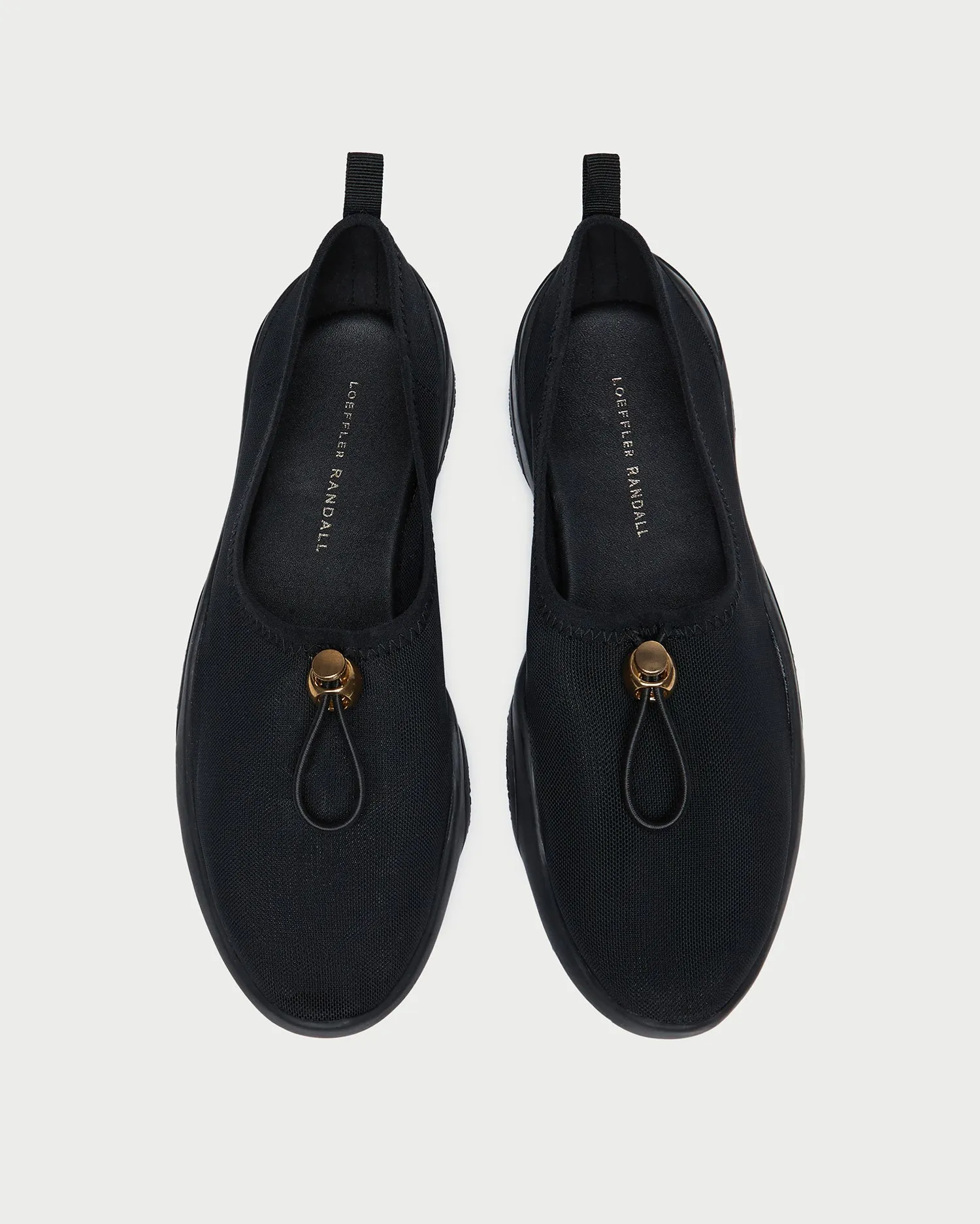 Raina Black Mesh Flat -LOEFFLER RANDALL