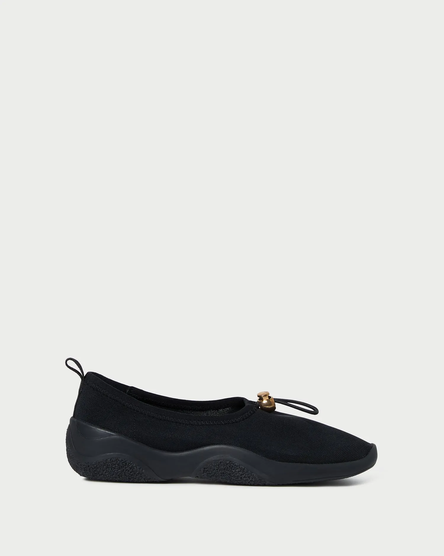 Raina Black Mesh Flat -LOEFFLER RANDALL