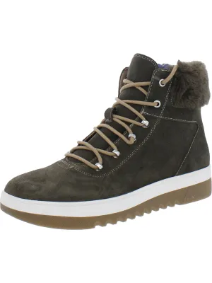 Reformation Gear Up Womens Lace up Shearling Boots
