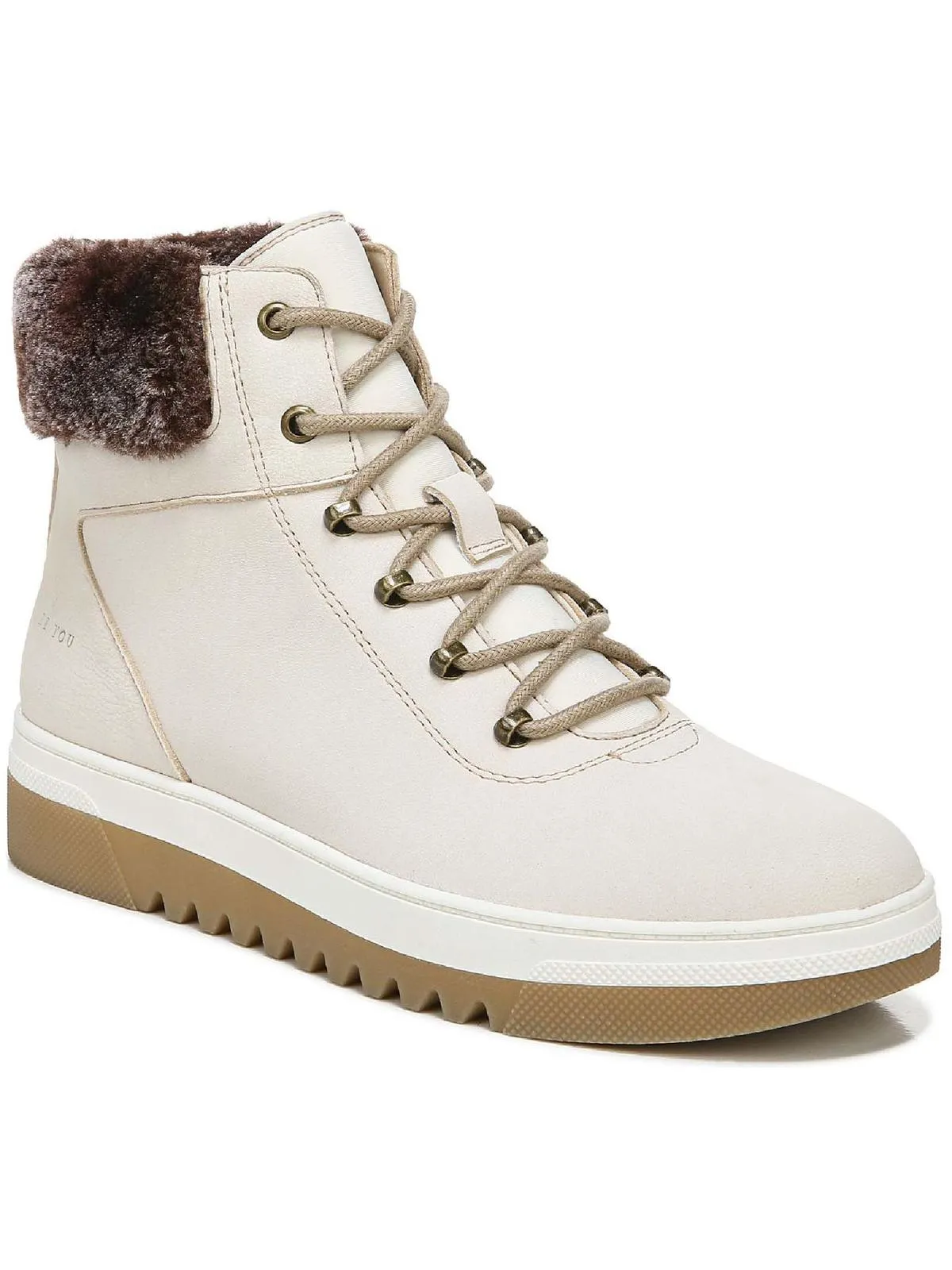 Reformation Gear Up Womens Lace up Shearling Boots