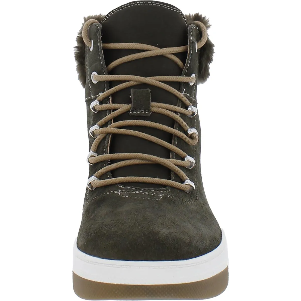 Reformation Gear Up Womens Lace up Shearling Boots