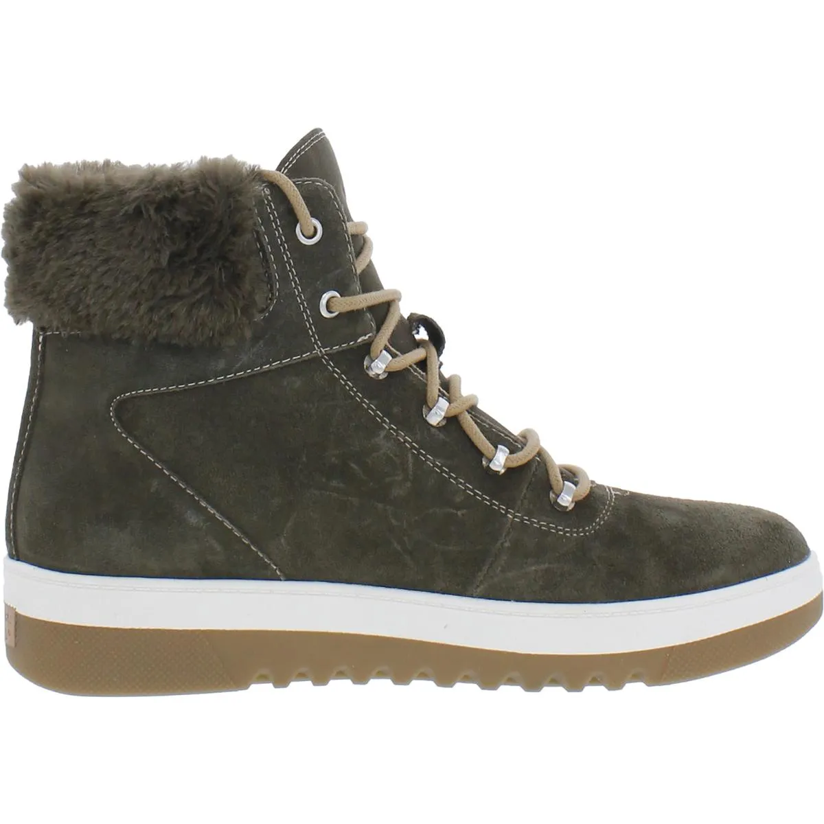 Reformation Gear Up Womens Lace up Shearling Boots