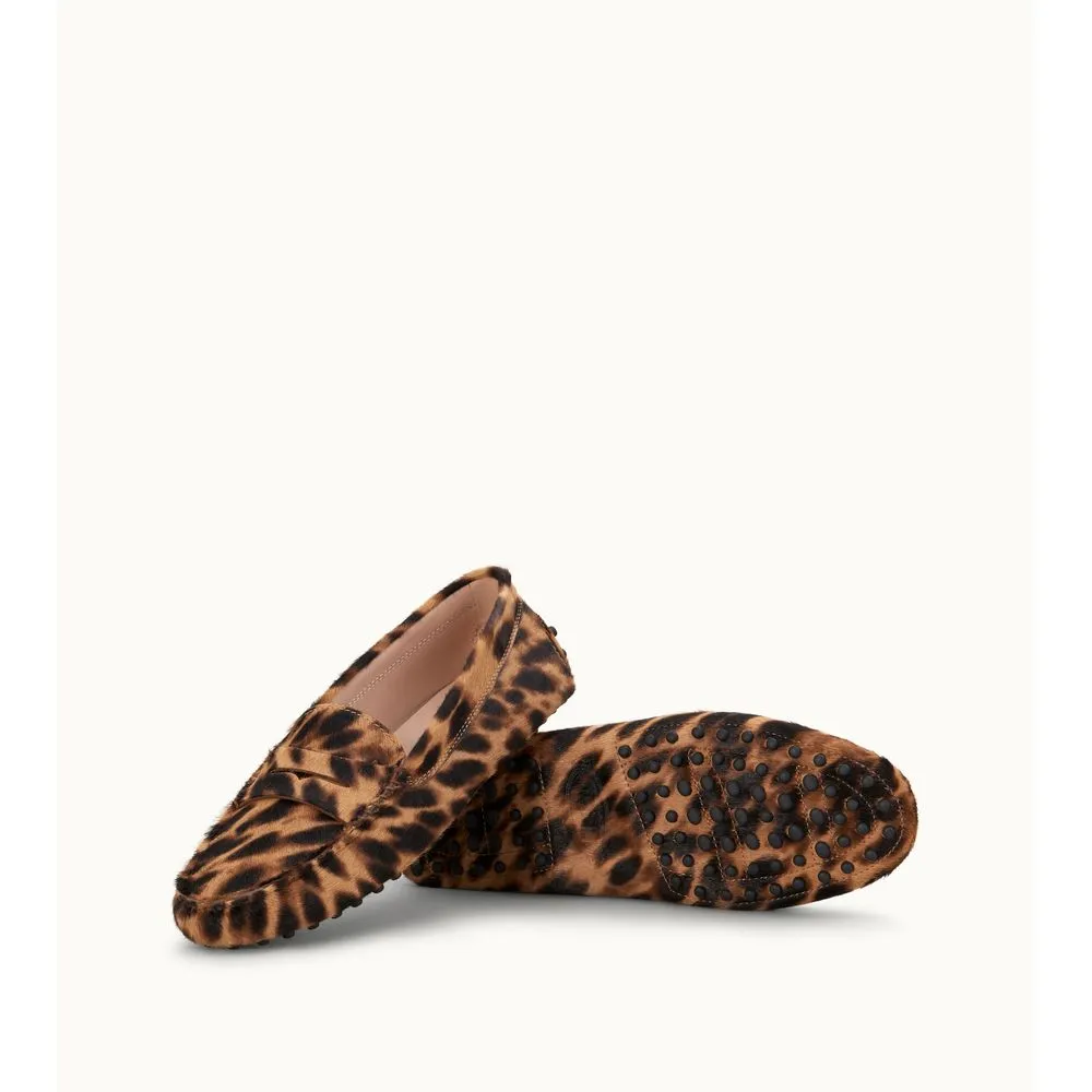 Reformation Gommino Driving Shoes in Ponyskin-Effect Leather