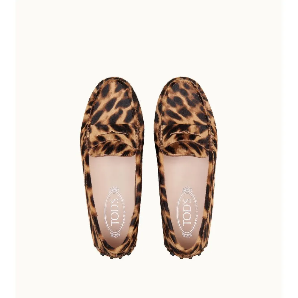 Reformation Gommino Driving Shoes in Ponyskin-Effect Leather