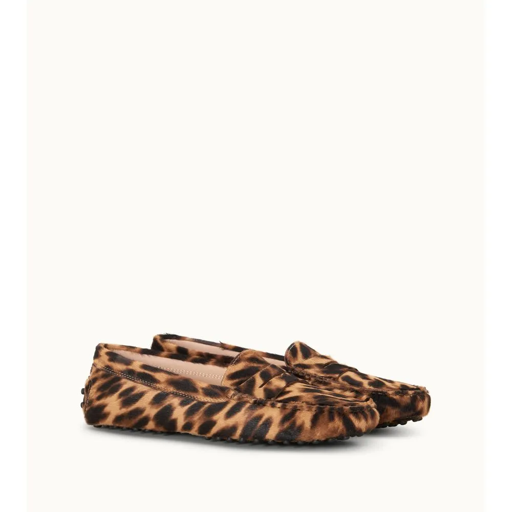Reformation Gommino Driving Shoes in Ponyskin-Effect Leather