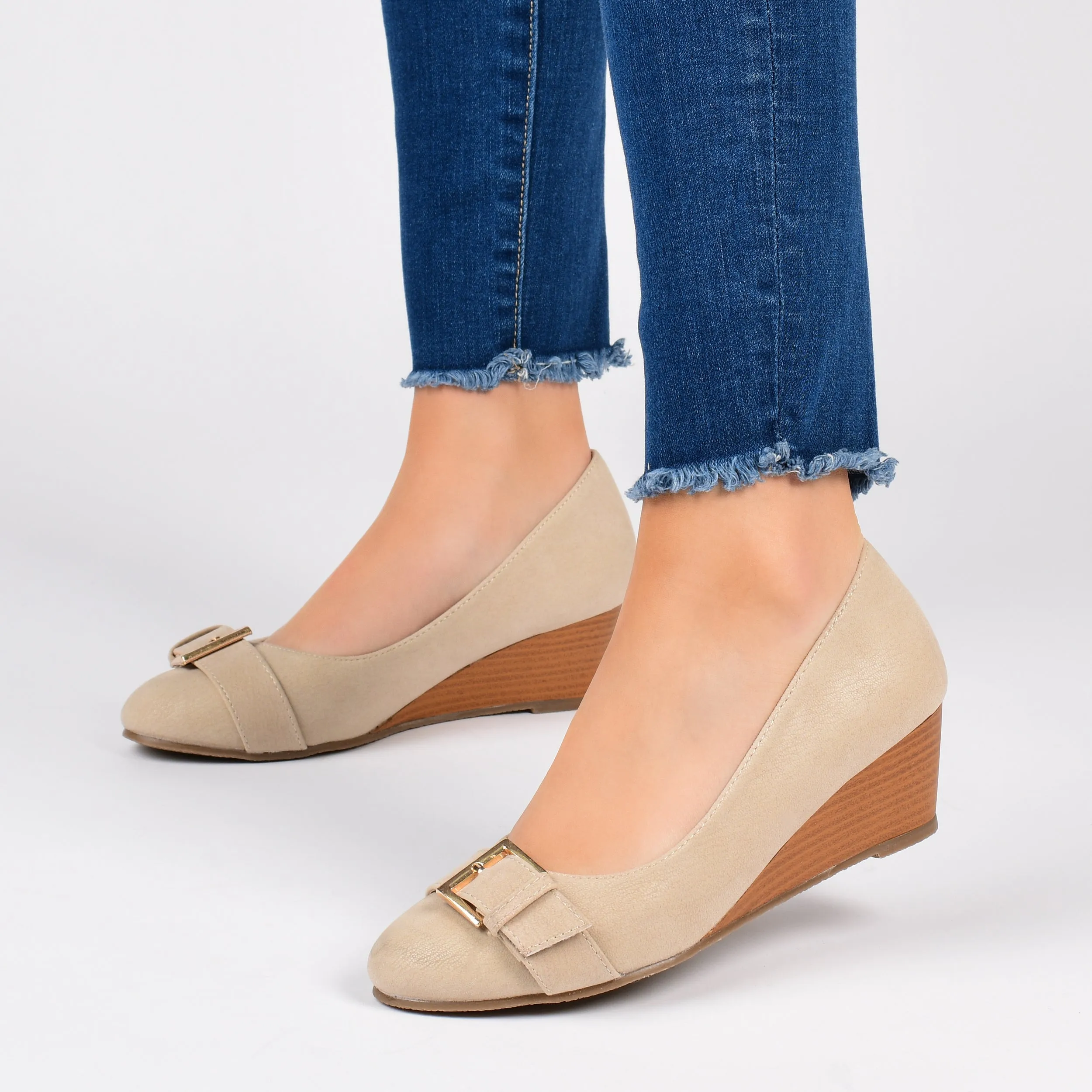 Reformation Journee Collection Women's Comfort Graysn Wedge