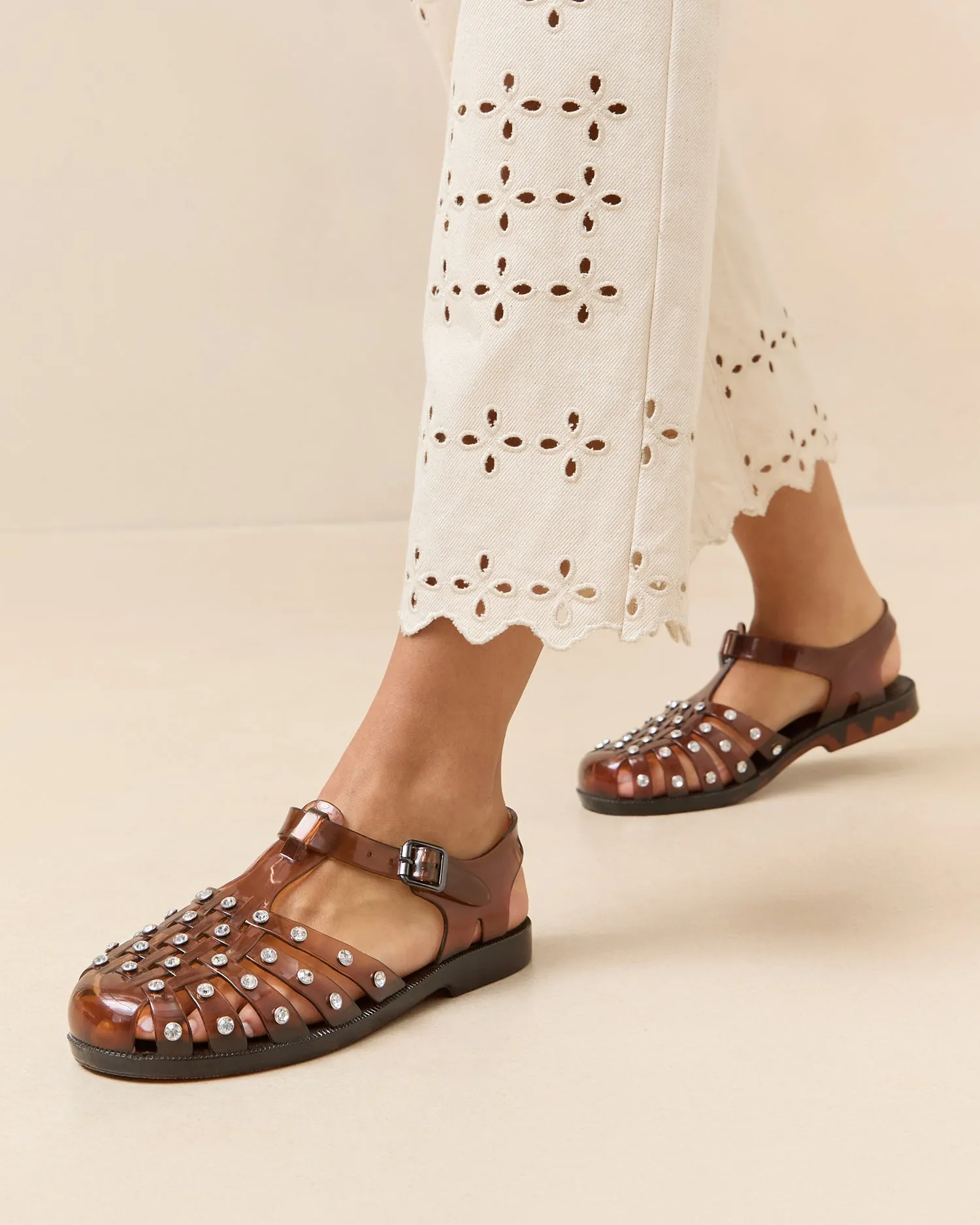 Rhys Brown Jelly Sandal -LOEFFLER RANDALL
