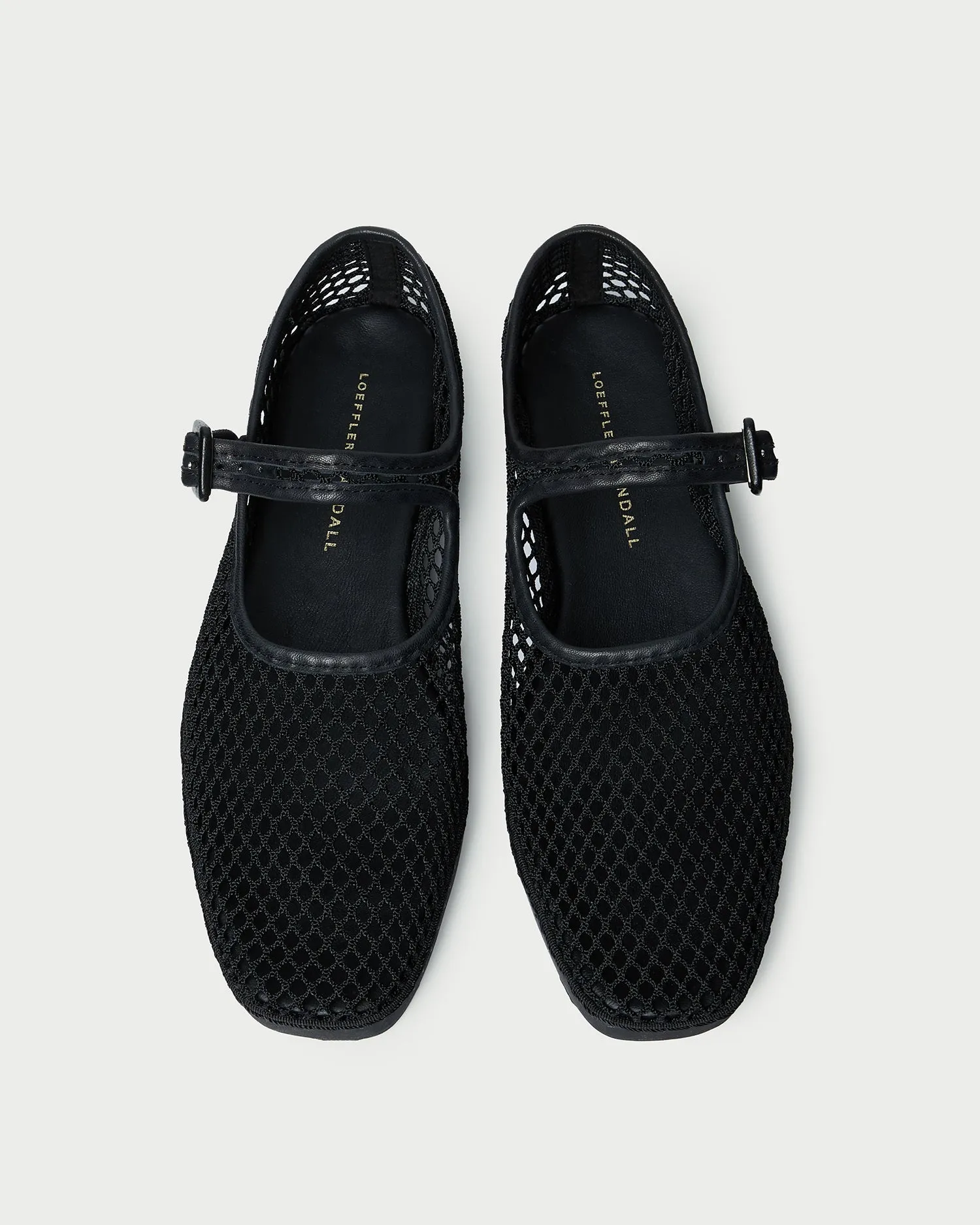 Rita Black Netted Mary Jane -LOEFFLER RANDALL