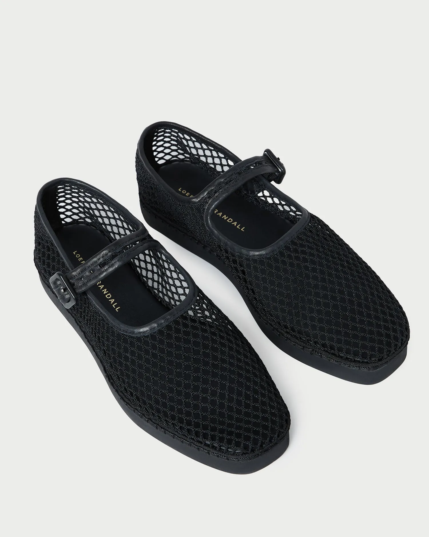 Rita Black Netted Mary Jane -LOEFFLER RANDALL