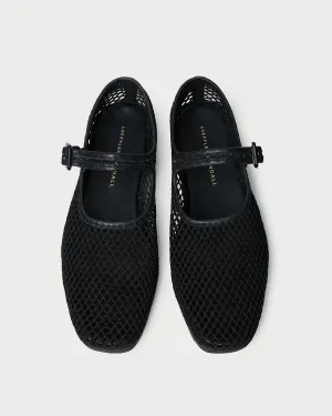 Rita Black Netted Mary Jane -LOEFFLER RANDALL