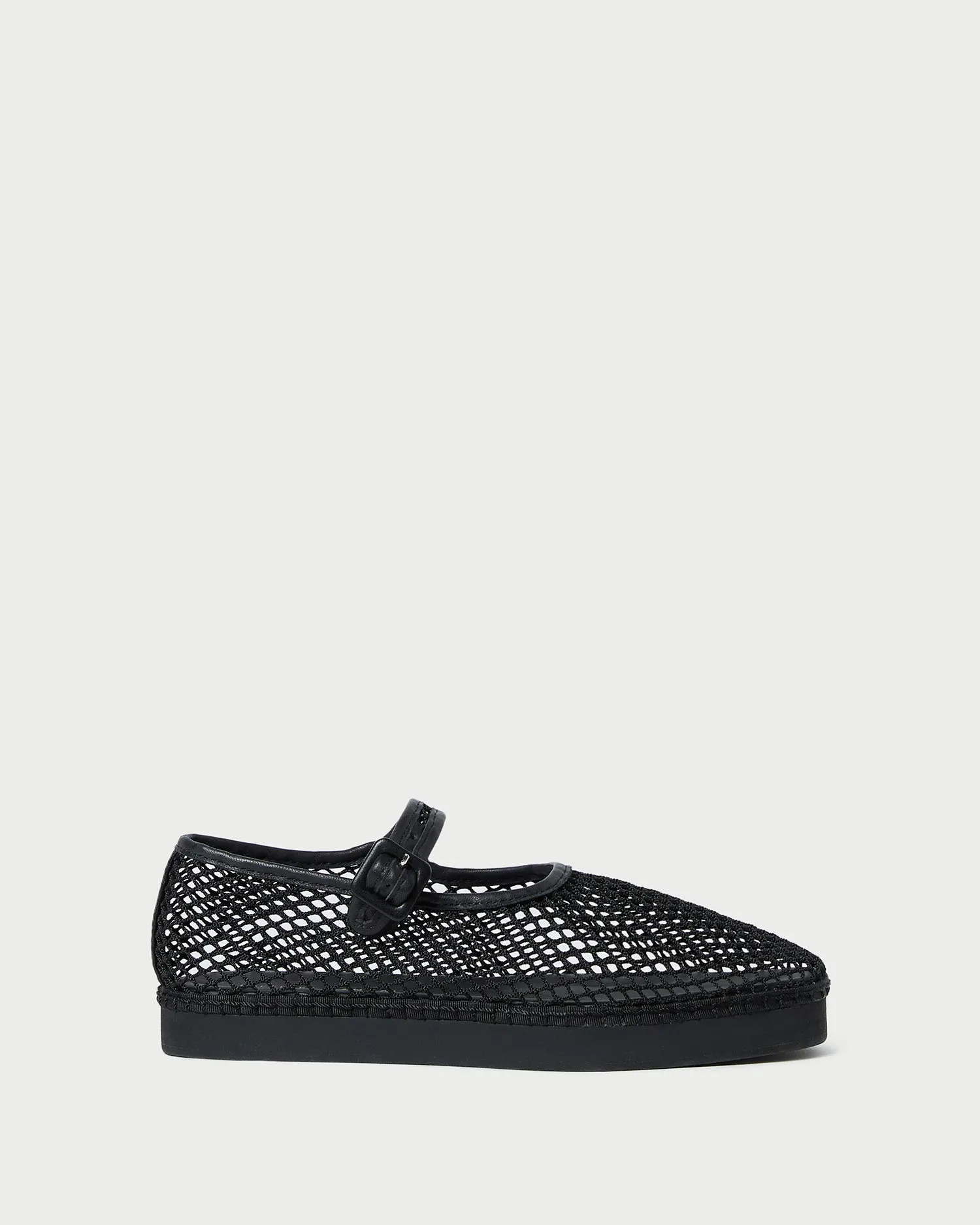 Rita Black Netted Mary Jane -LOEFFLER RANDALL